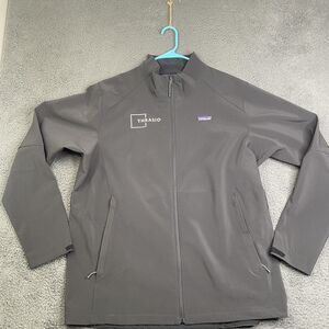 Patagonia Jacket Mens 2XL Black Softshell Full Zip Thrasio Logo Stretch Outdoor